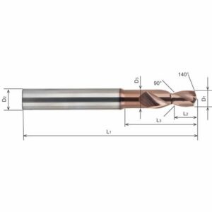 Pilotbohrer 140° Ø 5.1, Stufenbohrer (AD.90.510.140), Inox