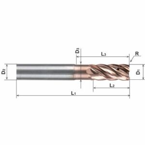 AM.Fin.IK Schlichtfräser mit IK, D1=12, D2=12, L1=84, L2=26, Z=6