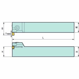 KGEVL 2020-2.5-T00, Sechhalter Axial 90°, Dmin=80, b=2.5