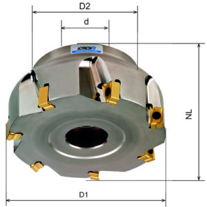 RM4PCM3040HR Eckfräser, D1=40, d=16, NL=40, Z4
