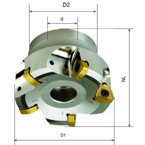 HRMDCM13125HR-8 Hochvorschubfräser, D1=125, d=40, NL=63, Z8