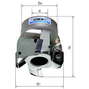 PAXCM5050HR-B Eckfräser, D1=50, d=22, NL=50, Z4