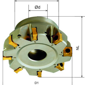RMH8QCM4100HR-M Planfräser, D1=100, d=32, NL=50, Z8
