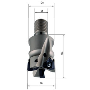 RM3PM 06 Eckfräser, D1=20, M10, NL=30, Z2