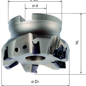 RM3PCM3050HR Eckfräser, D1=50, d=22, NL=40, Z6