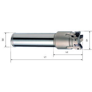 RM3PS4050HR-5S40 Eckfräser, D1=50, L1=135, Z=5