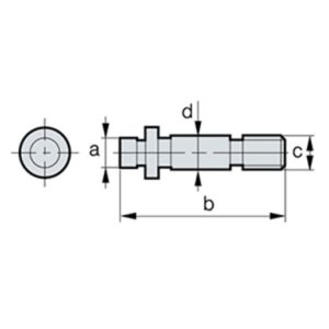 SP3M-1 Excenterbolzen, M4x0.7, L=16.5, d=4
