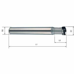TPMS032R-2C32-200-TN16 Eckfräser, D1=32, L1=200, Z=2